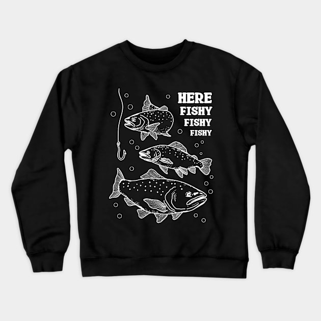 Fishy Fishy Trout Crewneck Sweatshirt by Tebscooler